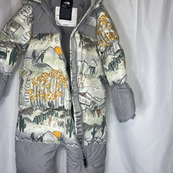 THE NORTH FACE TNF 1996 BABY NUPTSE WOLF DOWN ONE PIECE SNOWSUIT 18-24 MONTHS - Picture 9 of 12